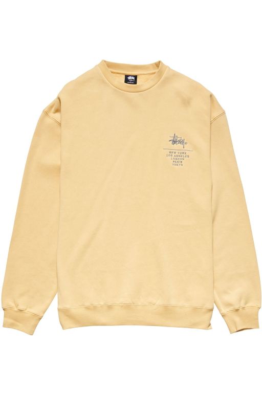 Stussy Mens City Stack Crew Sweaters White - VUEQG0385